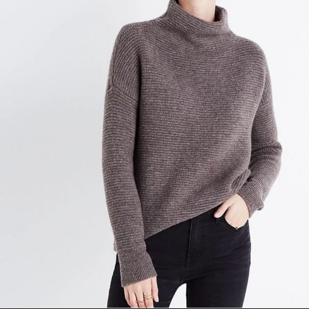 Madewell Taupe Turtleneck Sweater